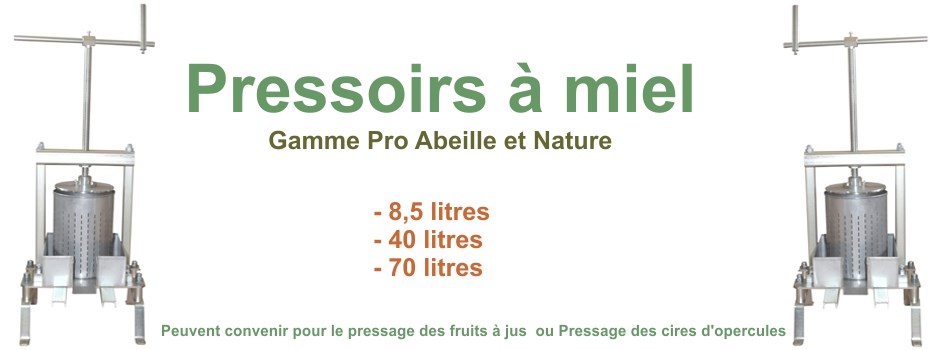 Pressoir à miel inox monté ou en kit