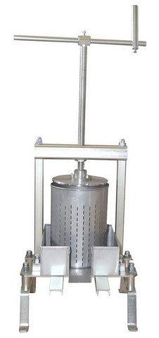 Pressoir à miel de capacité de 8.5 litres en acier Inox